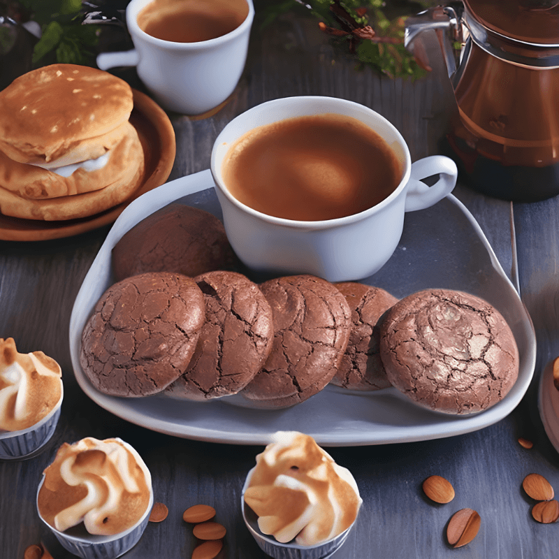 "Delicious chocolate biscuit, featuring a rich cocoa flavor and a crunchy texture. Perfectly baked and topped with a drizzle of melted chocolate. Ideal for indulging in a sweet treat with a cup of coffee or tea."