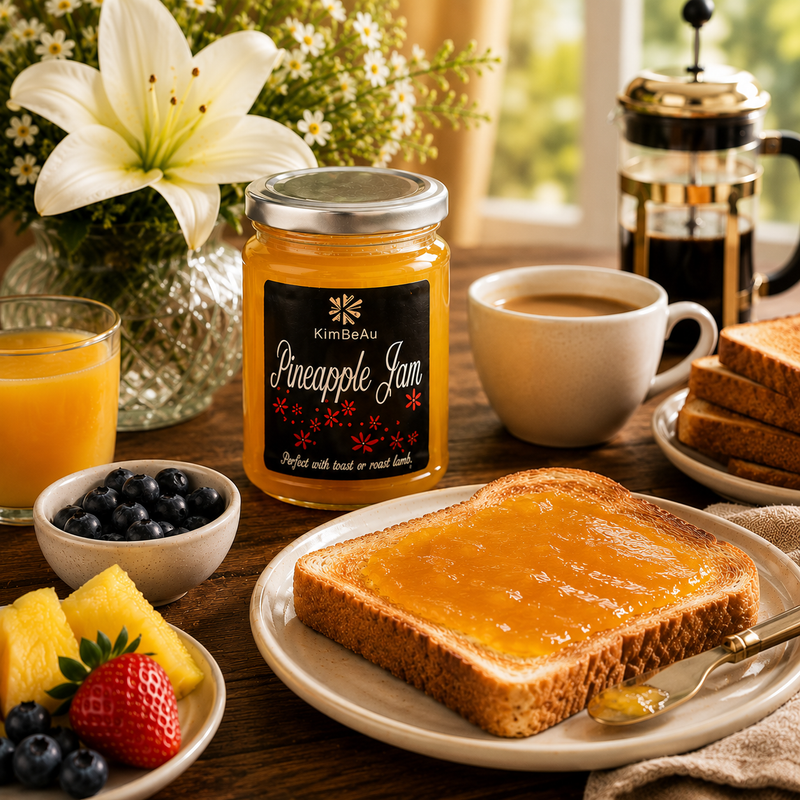 Buy Online Handcrafted Pineapple Jam preserve by KimBeAu