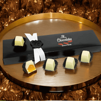 alt="Elevate your chocolate experience with Sweet Symphony White Chocolates". From KimBeAu