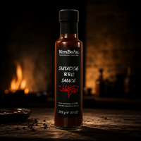 Buy Online rich smoky barbecue sauce presented in a premium glass bottle.