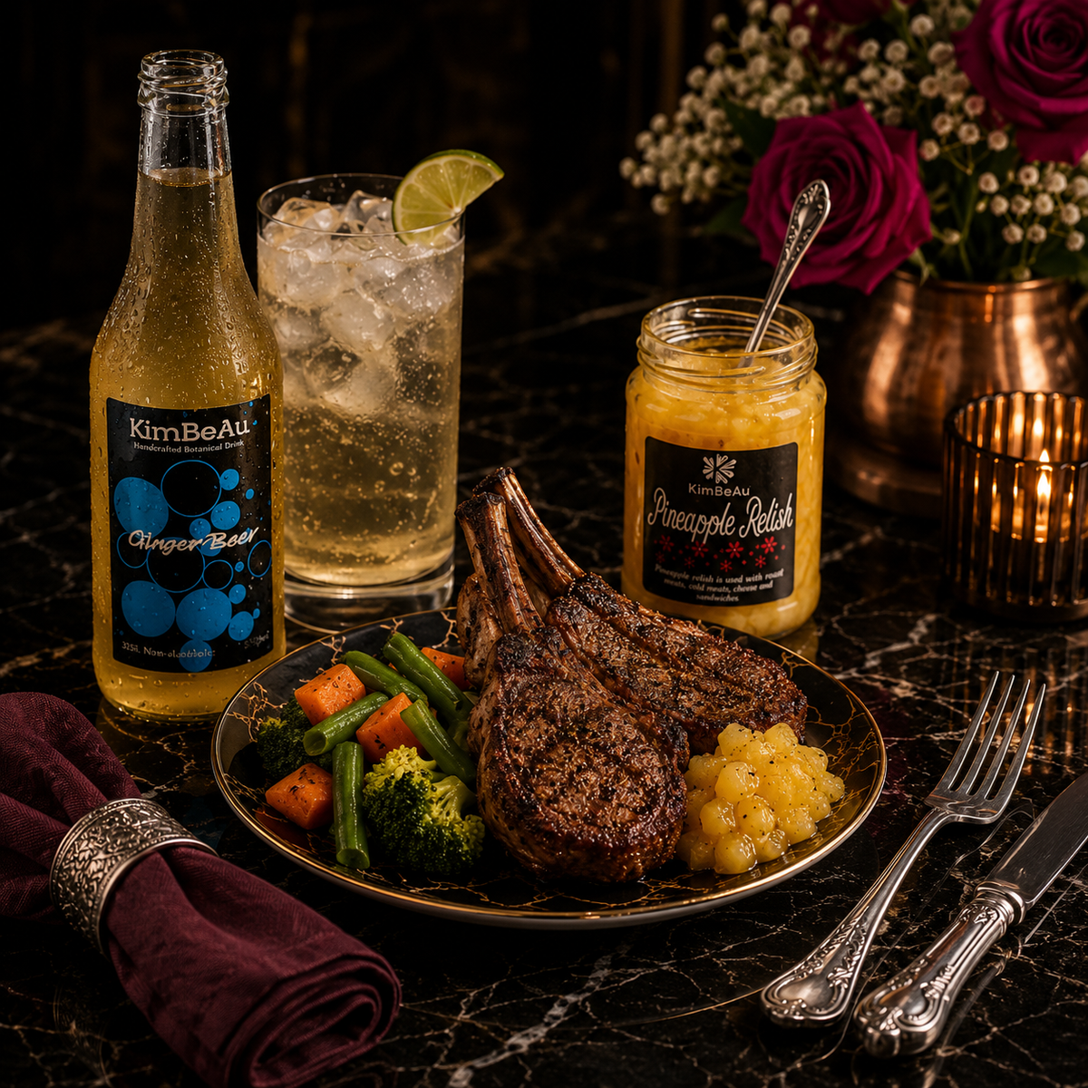 Buy Online Pineapple Relish served as a sweet savoury condiment with roasted meat