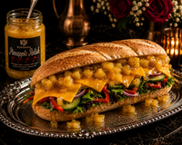 Buy Online Chunky pineapple relish condiment with luxury food presentation