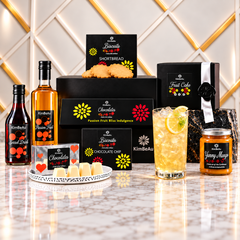 Premium Lambeau Gift Hamper by KimBeAu presented in an elegant contemporary interior.