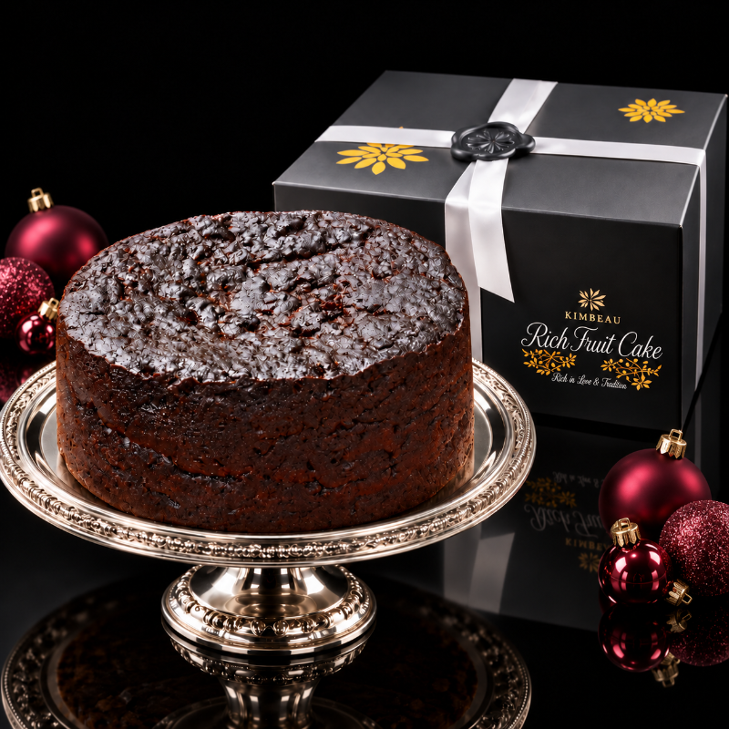 KimBeAu luxury fruit cake for Christmas celebrations and festive gifting