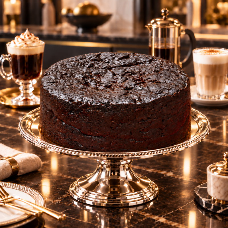 KimBeAu traditional rich fruit cake with a deep moist fruit-filled texture