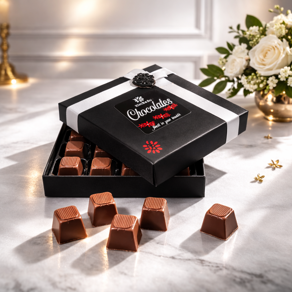 KimBeAu handcrafted nutty caramel chocolates perfect for Mother’s Day gifting