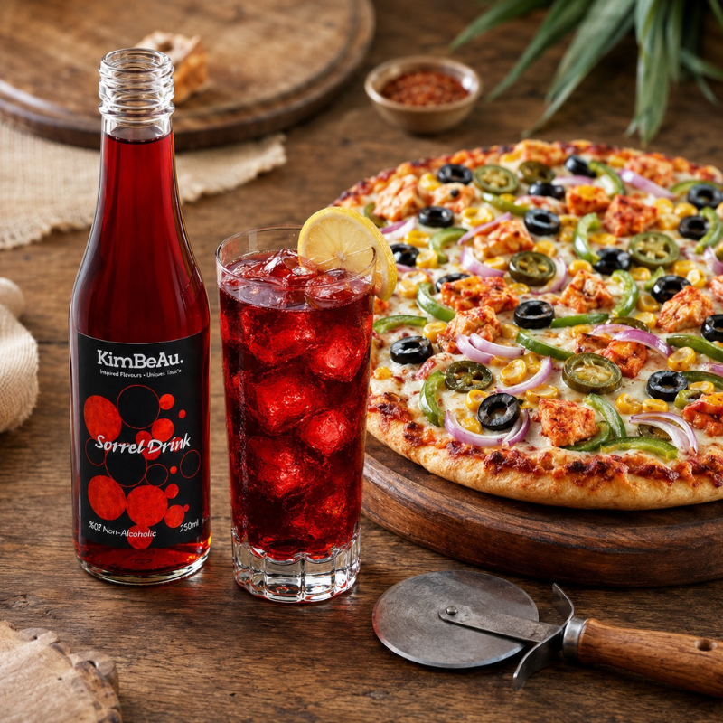"Sip on the tangy allure of sorrel  hibiscus drink, a refreshing Caribbean drink."