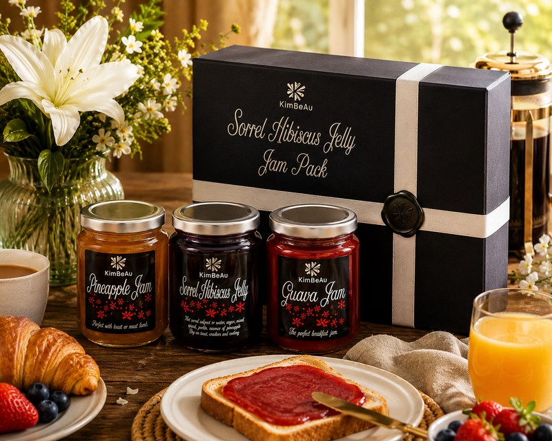 "Buy Online Exquisite artisanal Preserve Gift Pack for elegant gift-giving on special occasions from KimBeAu"