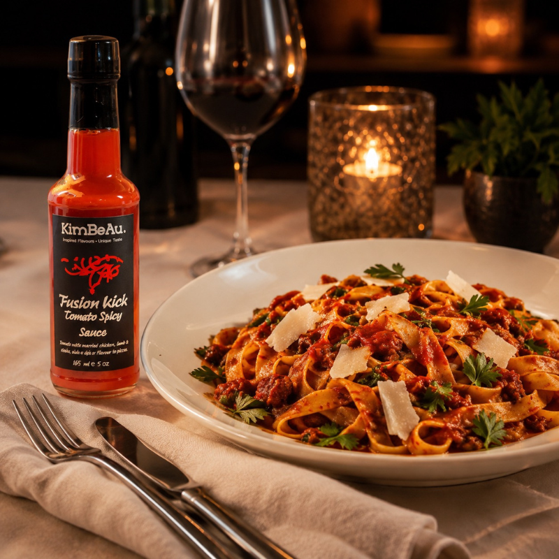 Buy online Discover the irresistible taste of our Tomato Spicy Sauce and unleash the spice lover in you From KimBeAu